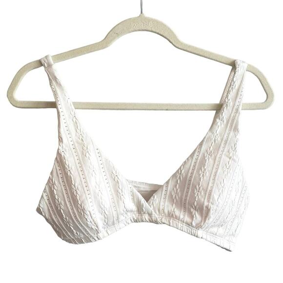 NWT Andie Swim The Belmar Top In Coconut Size L Cream - Picture 3 of 7